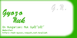gyozo muk business card